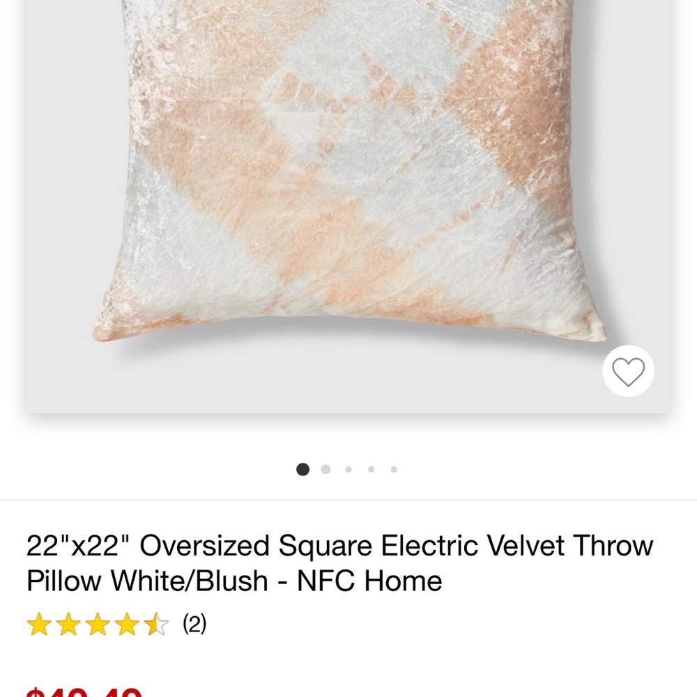 Target throw pillow. - Picture 2 of 2